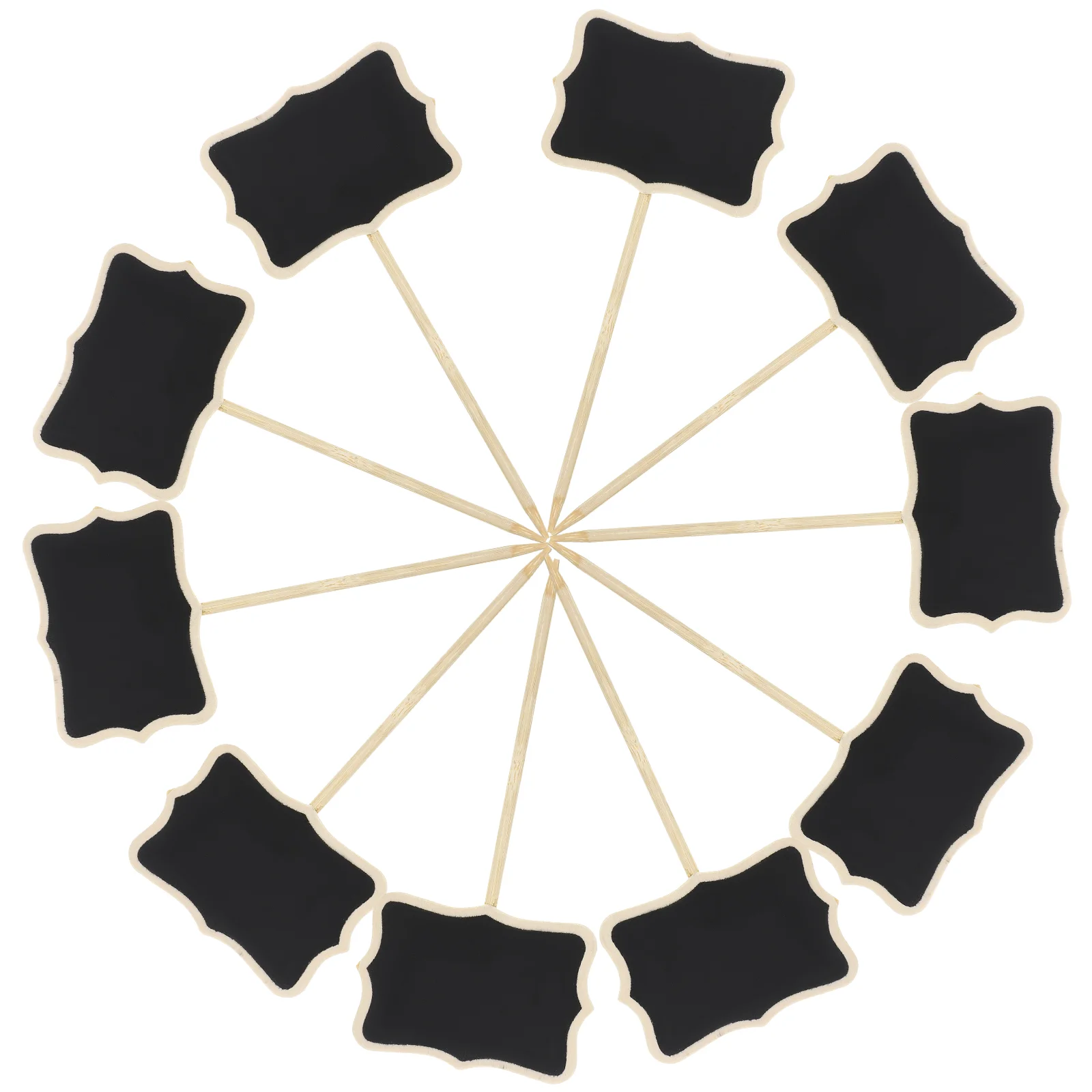 Chalk Board Sign Sticks White Mini Blackboard Signs Business Card Chalkboard Labels