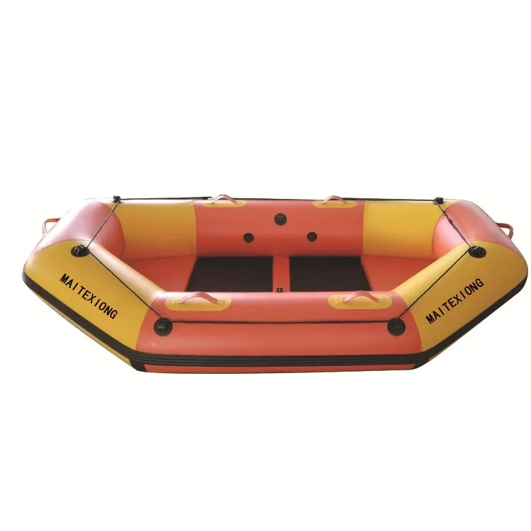 2023 New drop stitch floor PVC Inflatable rescue life boat fishing raft drifting Raft Fishing Boat low price