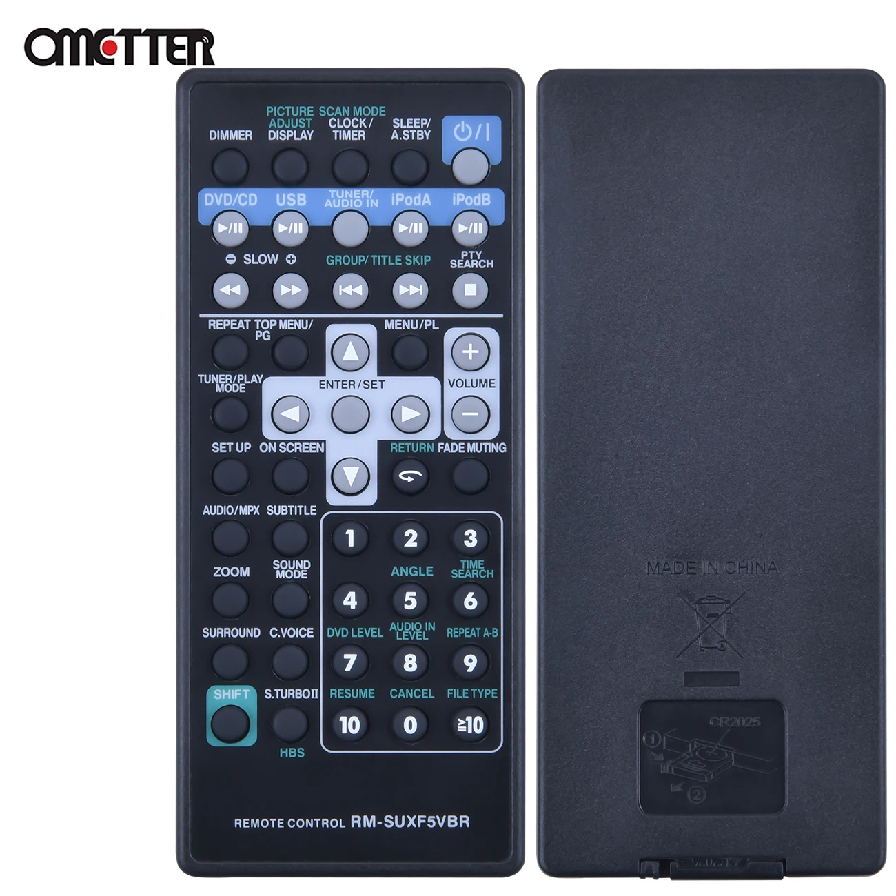 새로운 JVC 오디오/비디오 플레이어 원격 제어 RM-SUXF5VBR RM-SUXL5VU