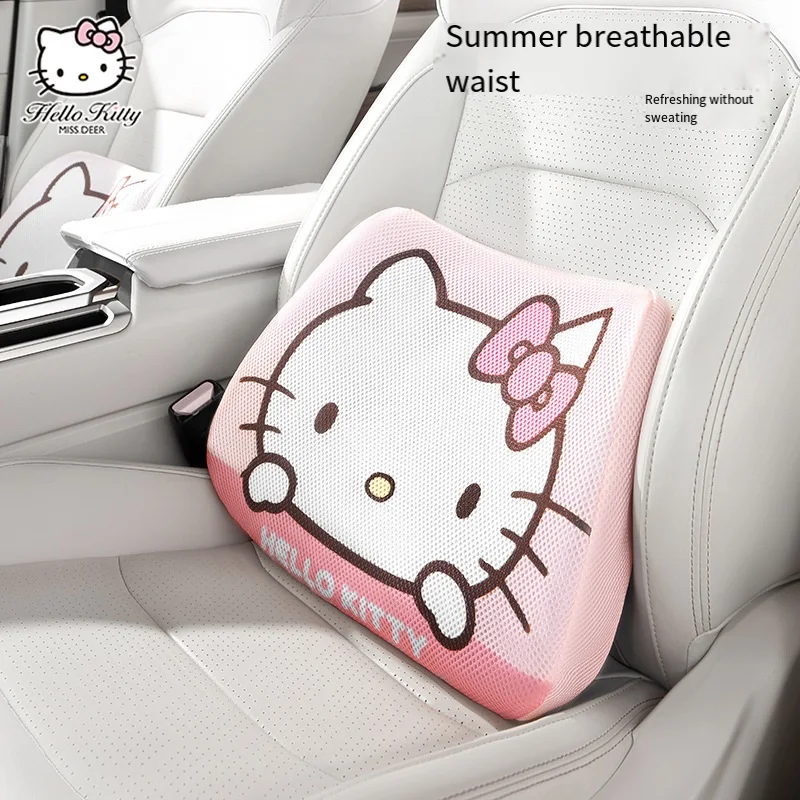 

Sanrio Kawaii Hello Kitty Anime Car Headrest Auto Car Neck Cushion Support Neck Protector Automobiles Interior Rest Universal 24