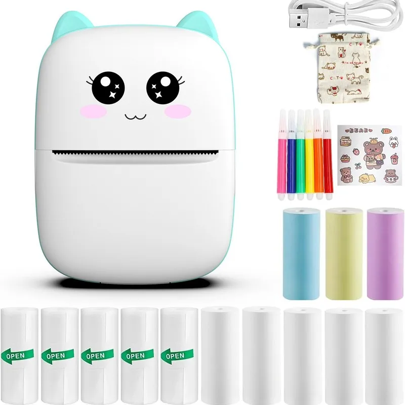 New Arrival Hot Sale Mini Portable Pocket Bluetooth Thermal Printer Small Wireless Mobile Photo Label Printing Machine for Home