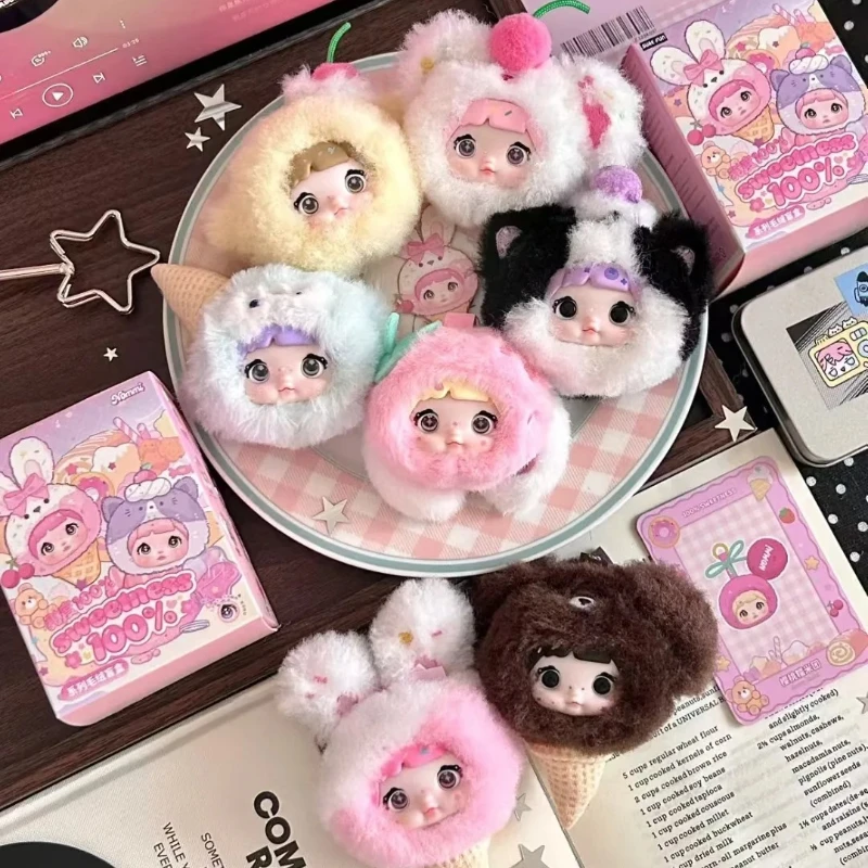 

Nommi V9 Sweetness 100% Series Blind Box Toy Mini Nommi Plush Action Figure Doll Mystery Surprise Bag Keychain Pendant Kids Gift