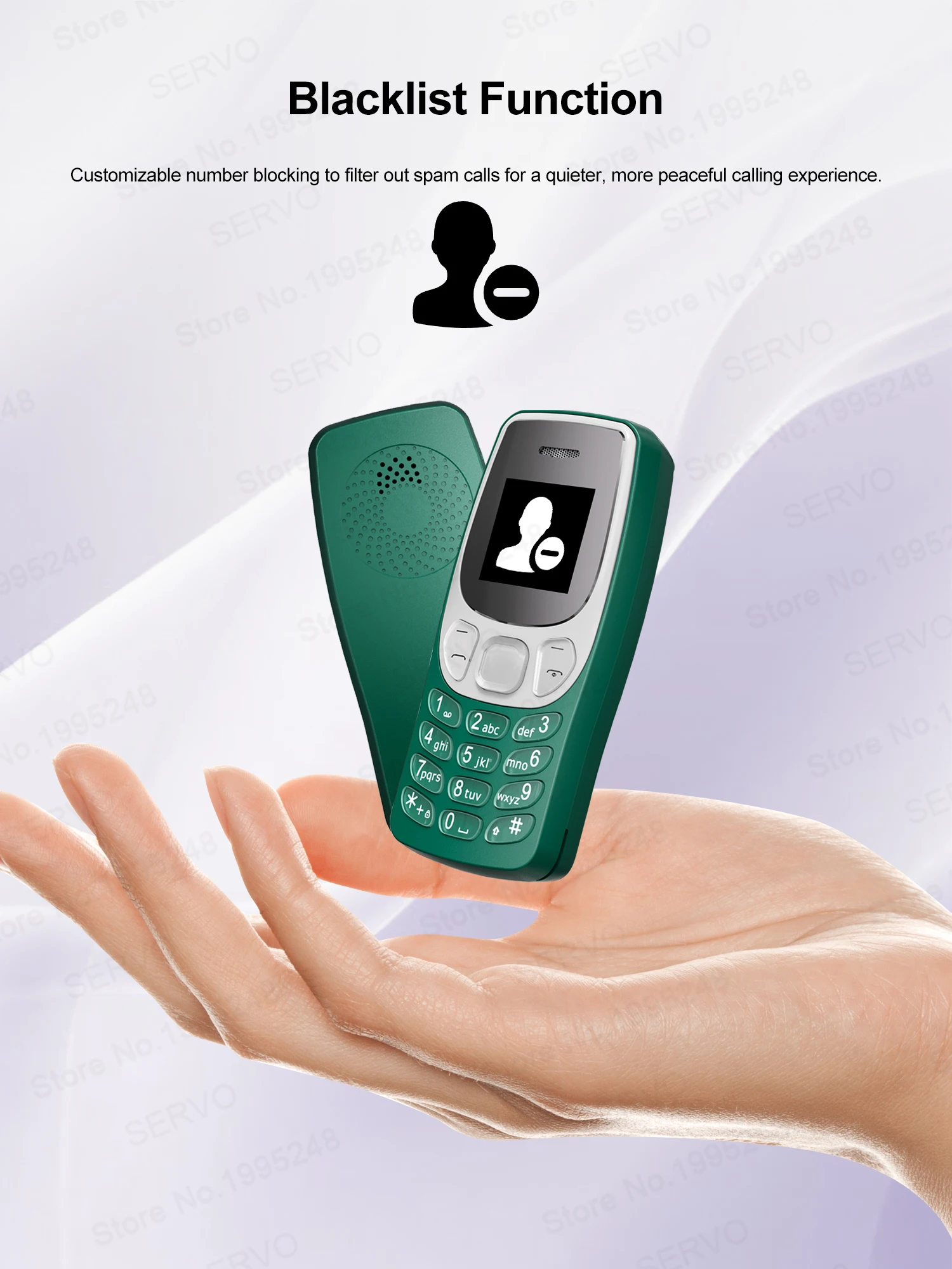 SERVO BM80 2G GSM Mini Mobile Phone Dual SIM Standby Magic Voice Bluetooth Dialer Call Recording Small Backup Cellphones Type-C