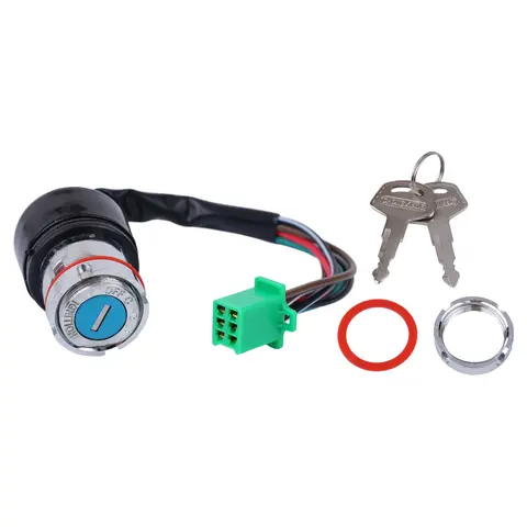 Lock Keys Set Ignition Switch Motorcycle Switch 12V 6 Wire Dirt Bike Accessories Motorcycle Electric Door Lock