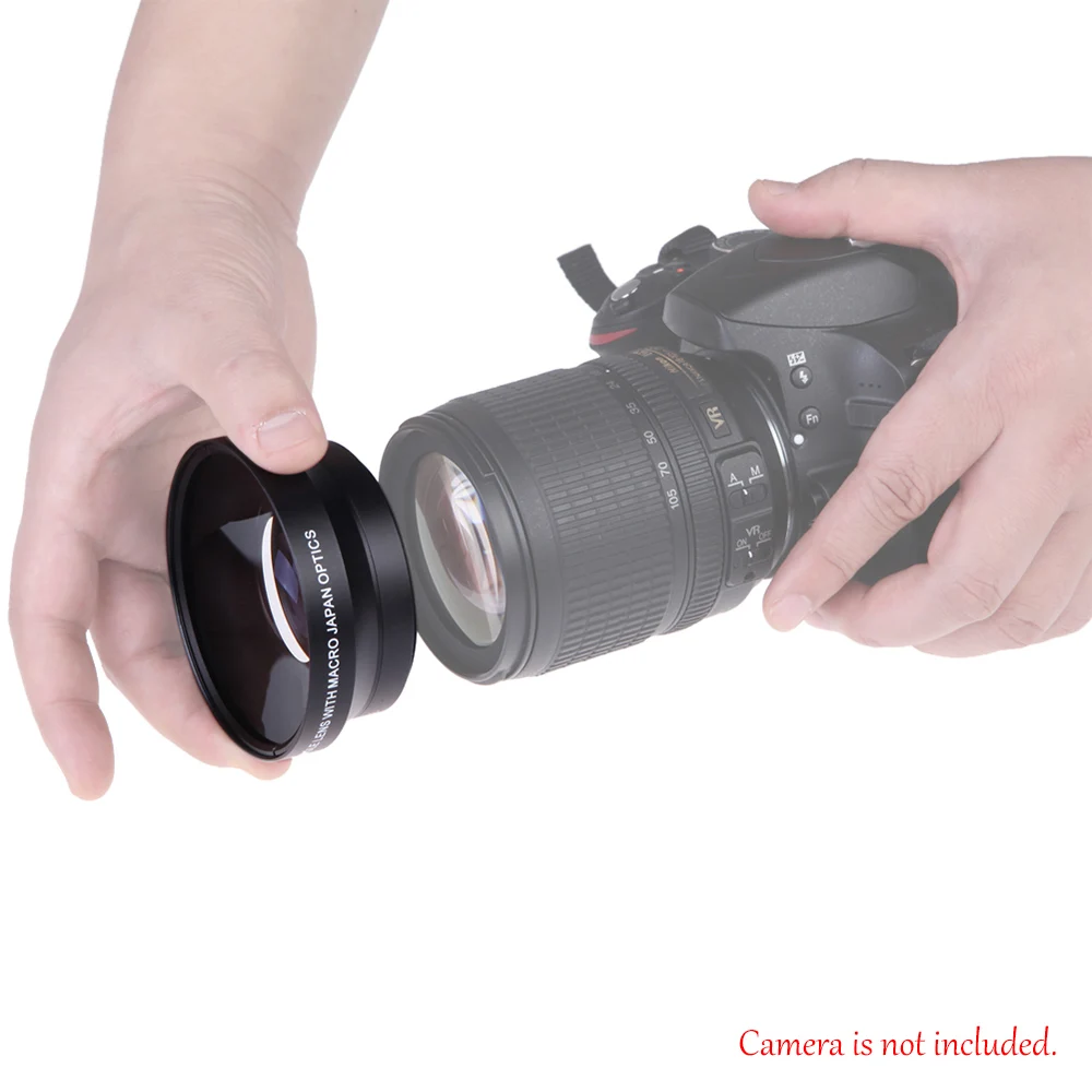 67mm Digital High Definition 0.45× Surper Wide Angle Lens for Canon Rebel T5i T4i T3i 18-135mm 17-85mm and Nikon 18-105 70-300VR