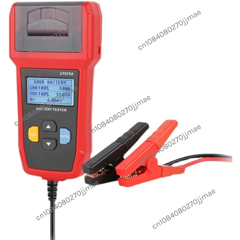 Car Battery Tester 12V 24V DC Charger Analyzer Capacity Load Checker Cranking System Test 40-2000CCA USB Printer Tools