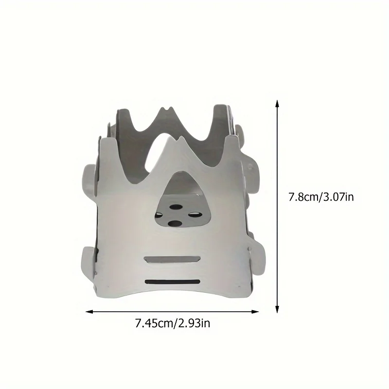 

Маленькая плита из нержавеющей стали, портативная плита, складная уличная кухонная мини-печь для кемпинга, съемная, подходит для кемпинга, пешего туризма