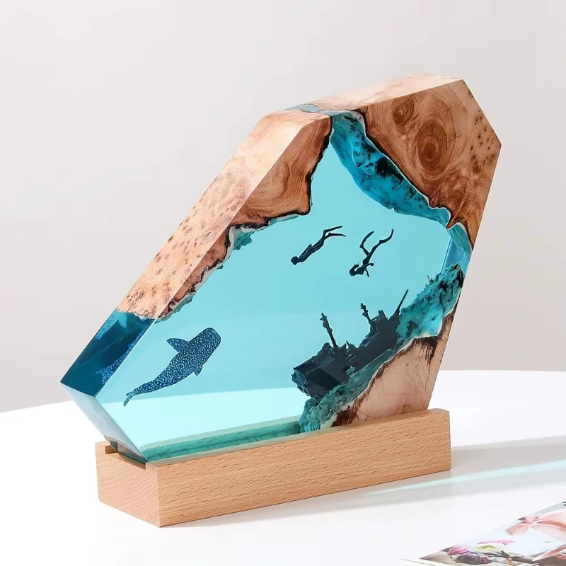 

Sea Night Lamp Office Bedroom Desk Lamp Art Deco Gift Night