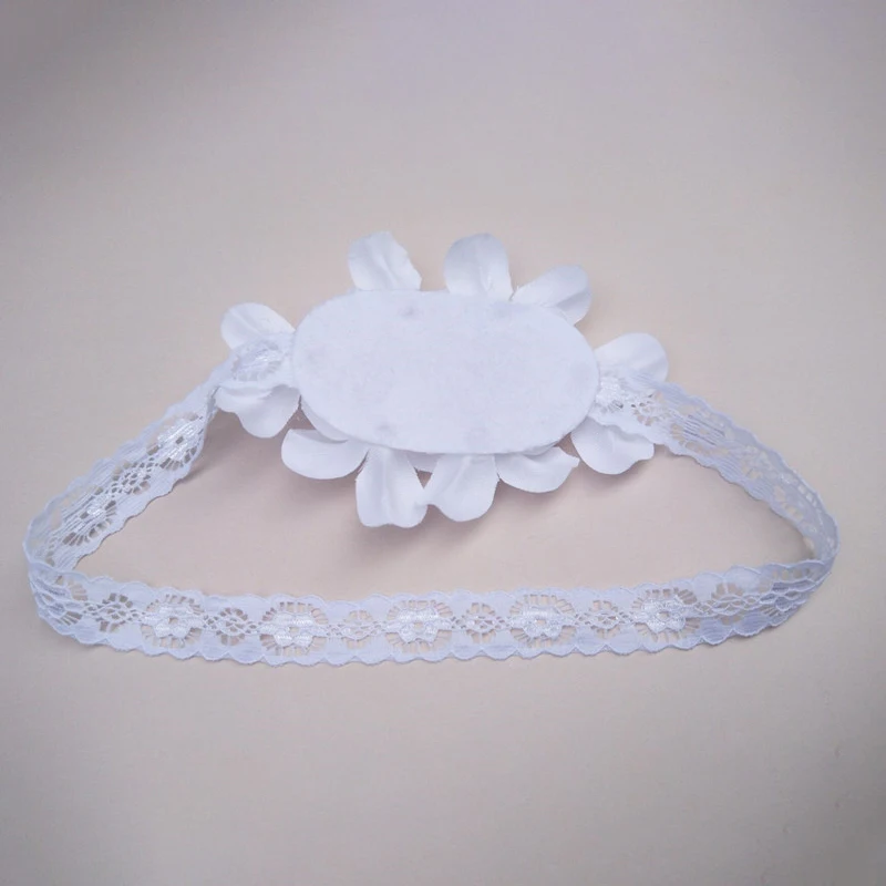 White Dorable Elastic Infant Headband - Gentle, Stylish Hair Accessory for Every Occasion, Perfect for Newborns & Toddlers