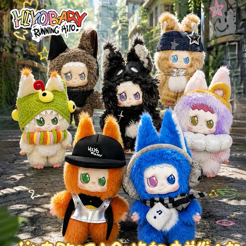HIYOBABY Running HIYO Blind Box Figure Mystery Box Surprise Bag Pendant Collect Keychain Anime Doll Decor Toy Gift