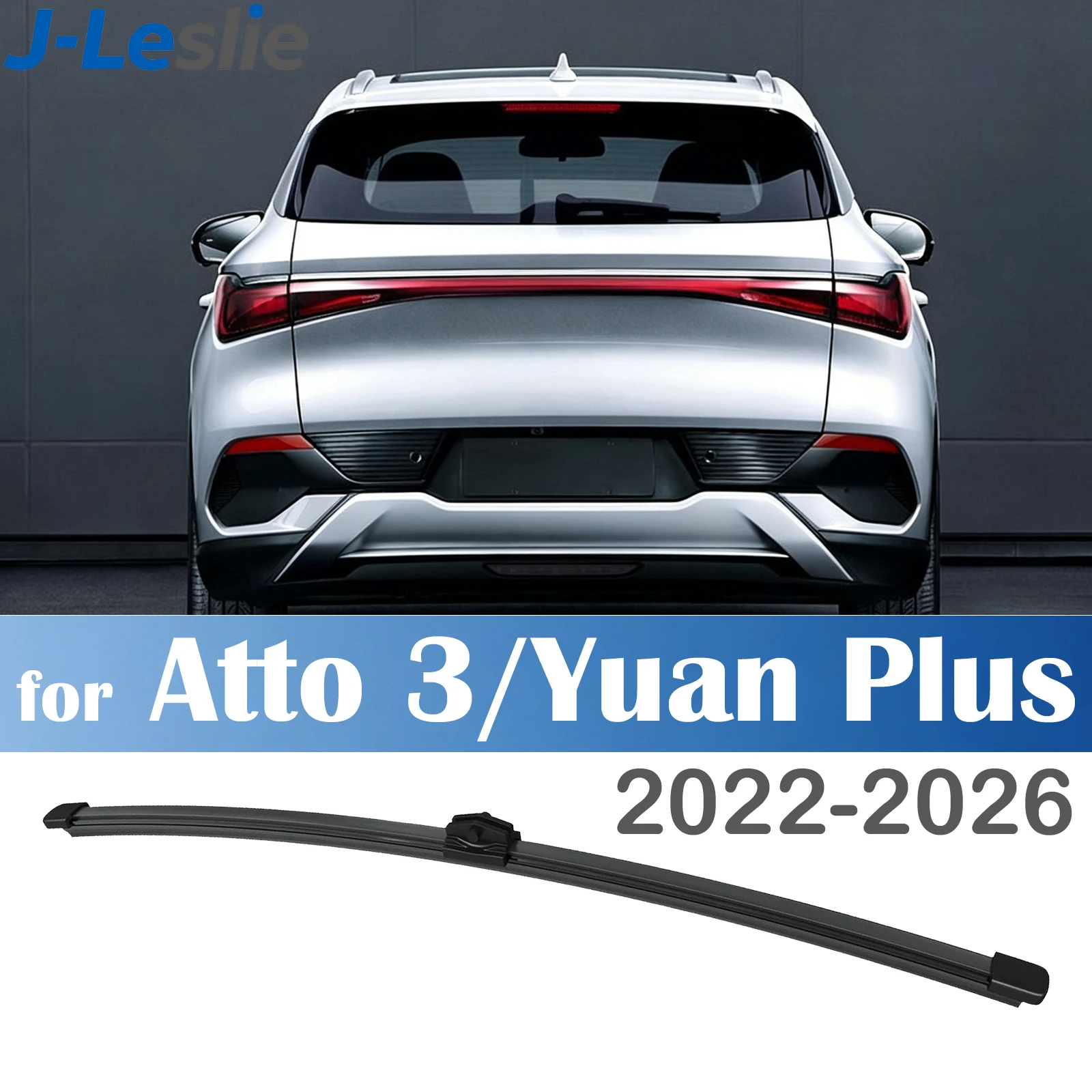 12-Zoll Heckscheibenwischer für BYD Atto 3 Yuan Plus EV Atto3 2022-2026, Heckscheibenwischerblatt, Zubehör für Heckscheibe und Heckklappe scheibenwischer Hinten Heckwischerarm