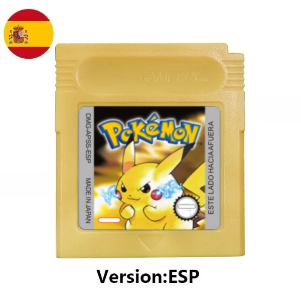 HOT USA ESP FRA GBC Pokémon Cartridge Bundle Red/Blue/Crystal/Gold/Silver/Yellow/Green Multilingual Card Pokémon Game Card image 3