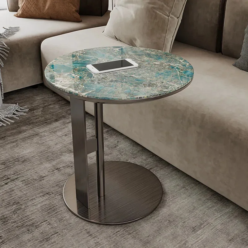 

Regale Unbreakable Coffee Tables Luxury Round Aesthetic Entrance Coffee Tables Marble Sofa Side Mesa Centro Home Decorations