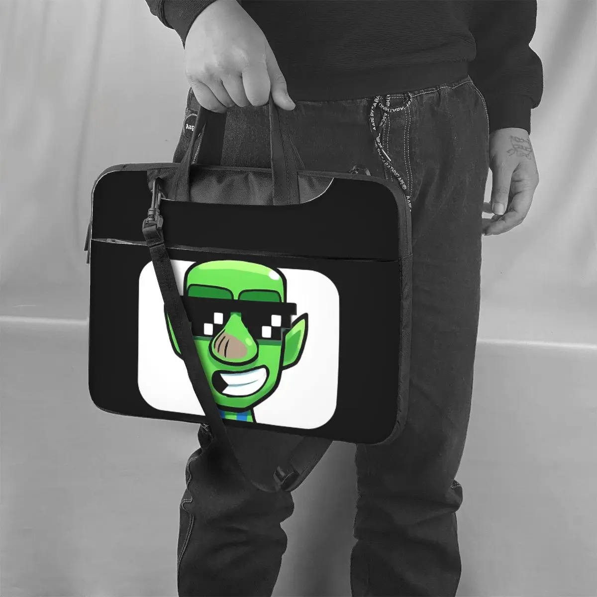 126 صفقة معها عفريت كلاش رويال مستوحاة من حقيبة الكمبيوتر المحمول Crossbody حقيبة كمبيوتر مقاومة واقية حقيبة الكمبيوتر المحمول ماك بوك #3