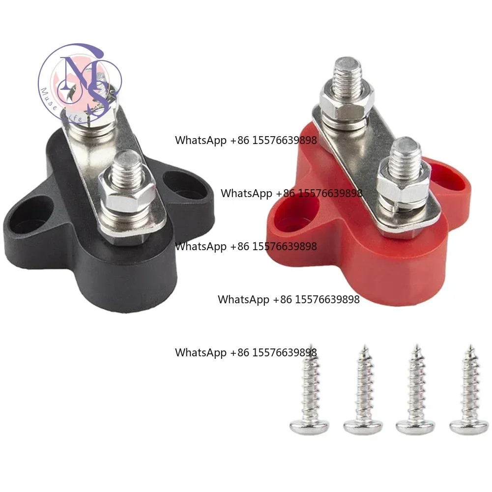 ZOCI-FOR-M6 M8 Stainless Steel Battery Terminal Connector 12/24/48V For Car RV Boat Truck Auto Replacement Parts