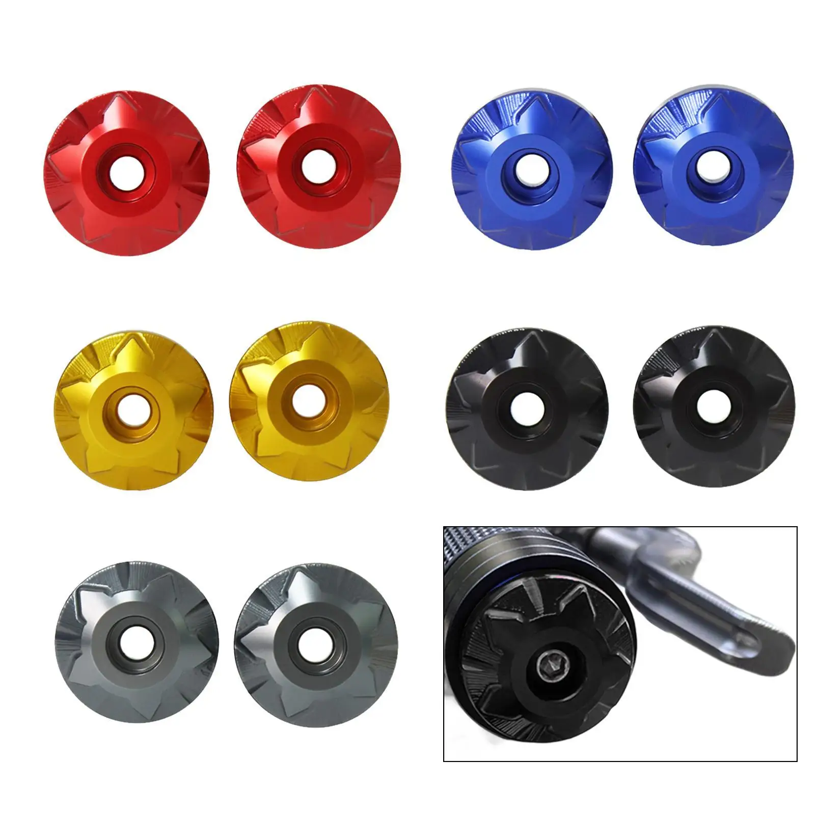 CNC المقود نهاية قبعات التوصيل خفيفة الوزن دراجة نارية ملحق بار نهاية غطاء ل Zontes