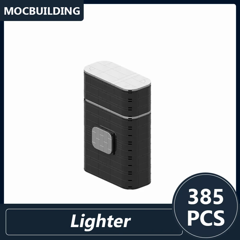 Zestaw Klocków Model Zapalniczki DIY do Samodzielnego Montażu, Kreatywne Edukacyjne Klocki Konstrukcyjne, Zabawki do Wyświetlania, Kolekcja, Prezent na Boże Narodzenie, 385 Elementów