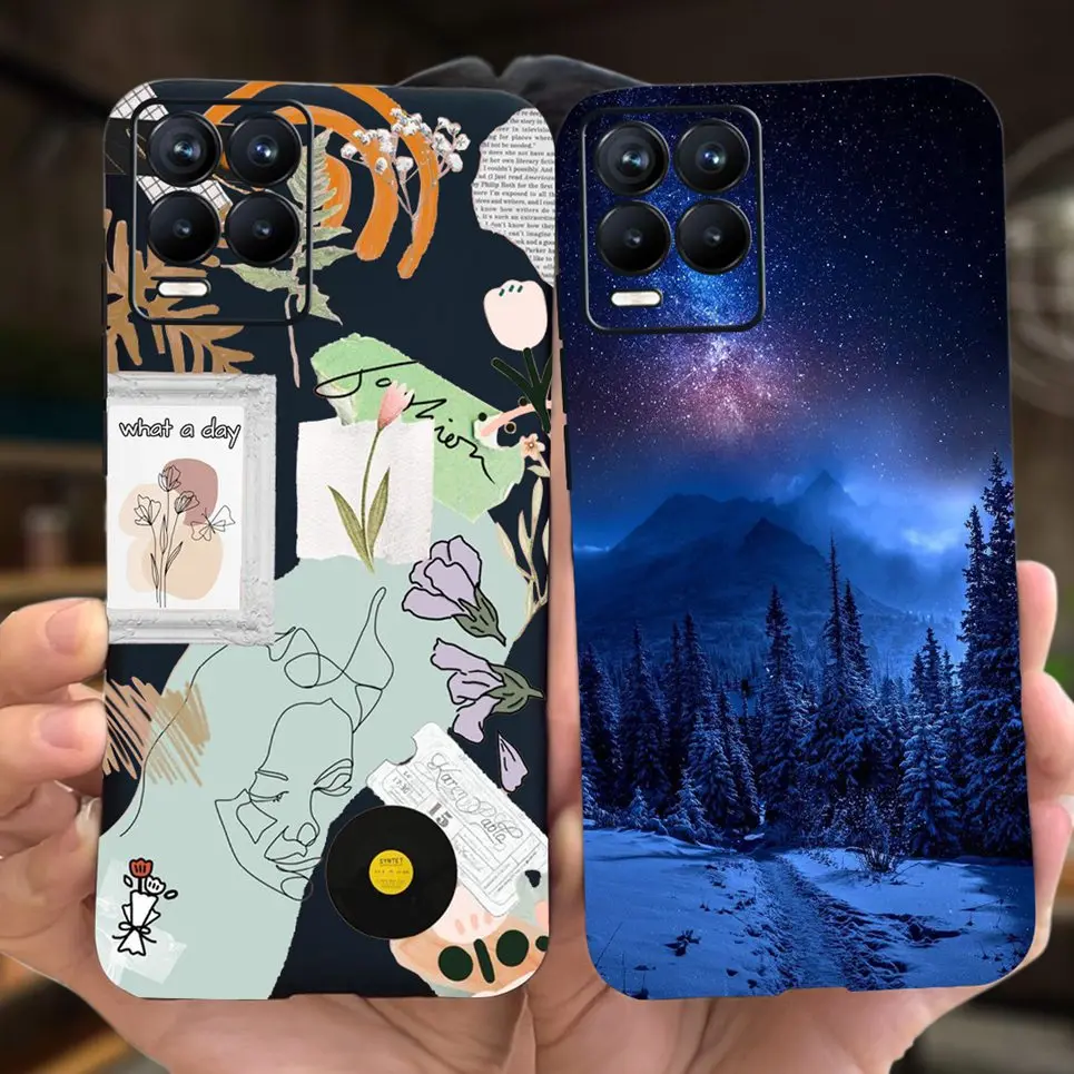 For Realme 8 RMX3085 Soft Cover Case For Realme 8i 8 Pro Realme8 5G Coque Shell Fundas Ins Style Girly Bumper Silicone Housing