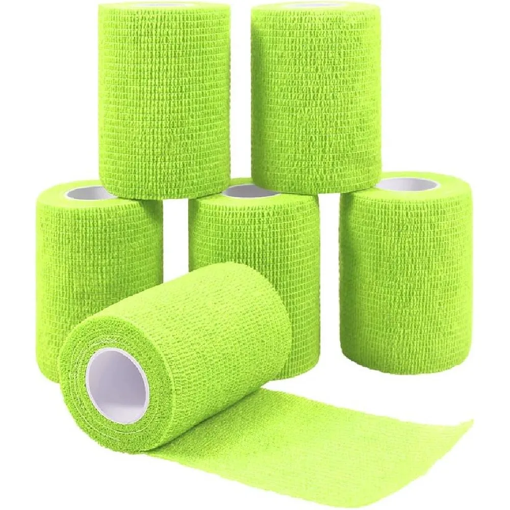 Roll Non-Woven Self-Adhesive Elastic Bandage 5cm × 4.5m, Breathable Athletic Tape for Sports, Pet Care & Finger Protection