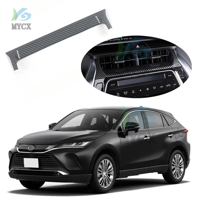 

For Toyota Harrier 2022 Car-styling Shape Interior Moulding Car Air Vent Trim Strip Air Conditioner Outlet Grille Decoration