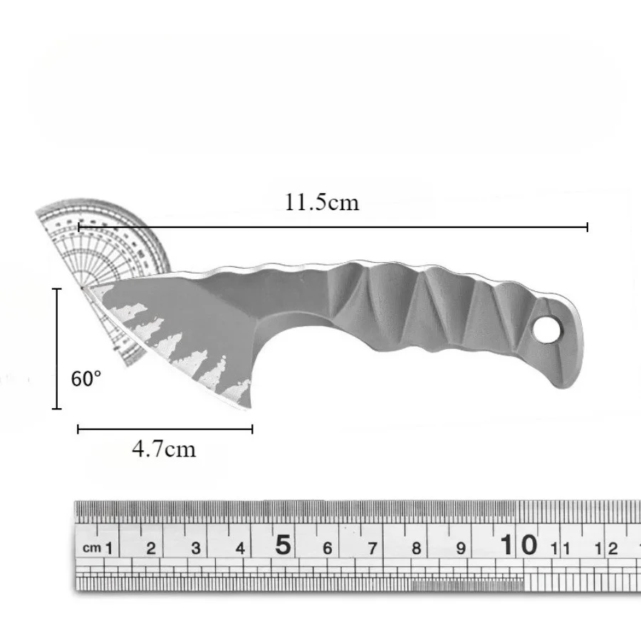 فأس صغير الأكثر مبيعًا يتميز بتصميم فولاذي كامل D2، لعبة صغيرة رائعة للغاية، سكين تسلق خارجي محمول هدية للرجال