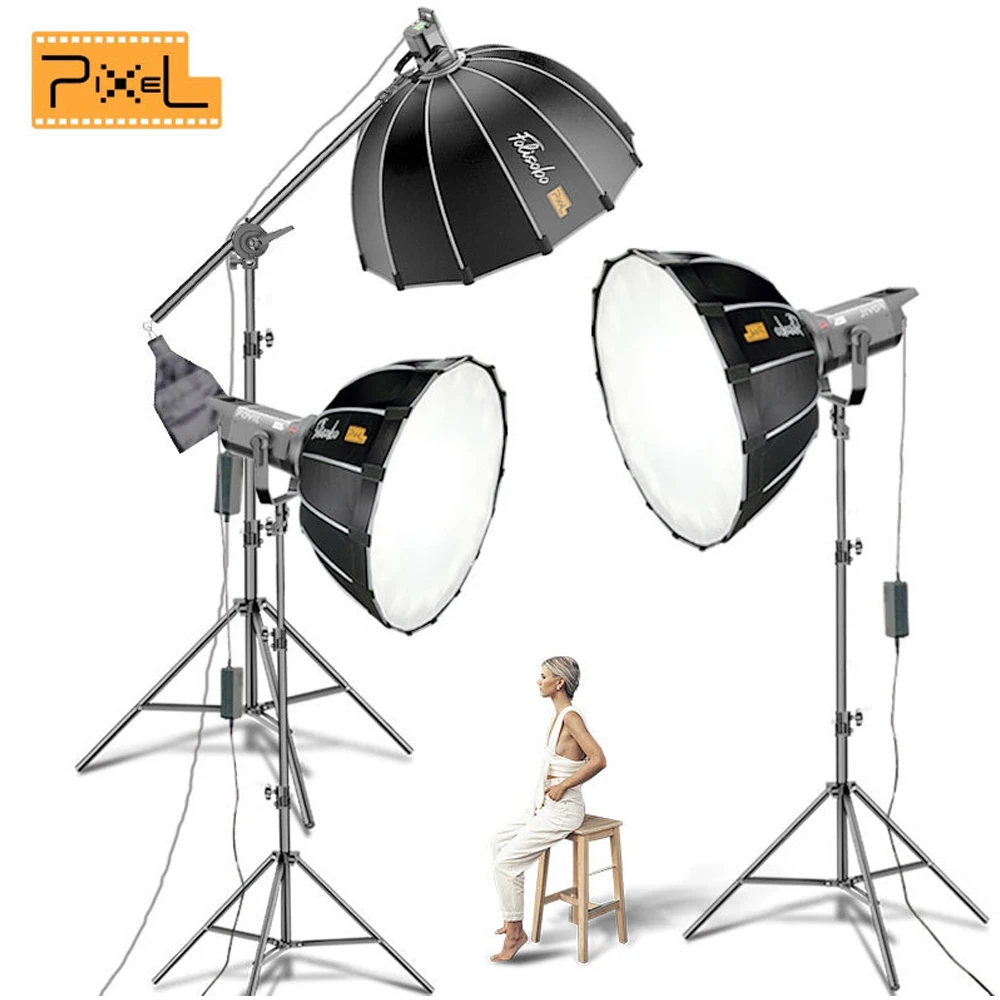 

Pixel Photography Softbox 60cm/90cm/120cm Professional Softbox Lighting For COB Video Photo Studio