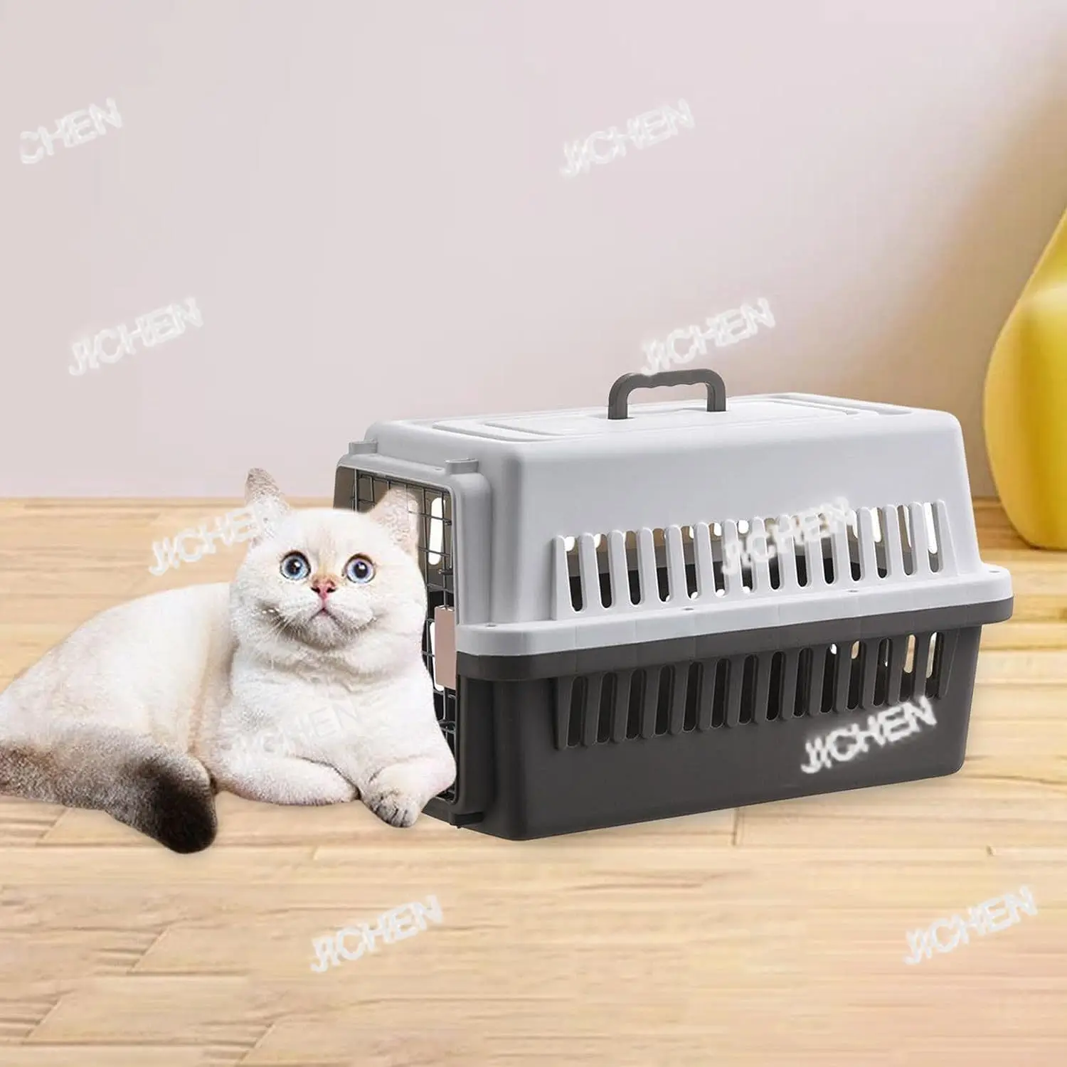 

Переносная сумка-переноска JC для животных с жестким дном, дышащая, для собак и кошек, дорожный контейнер