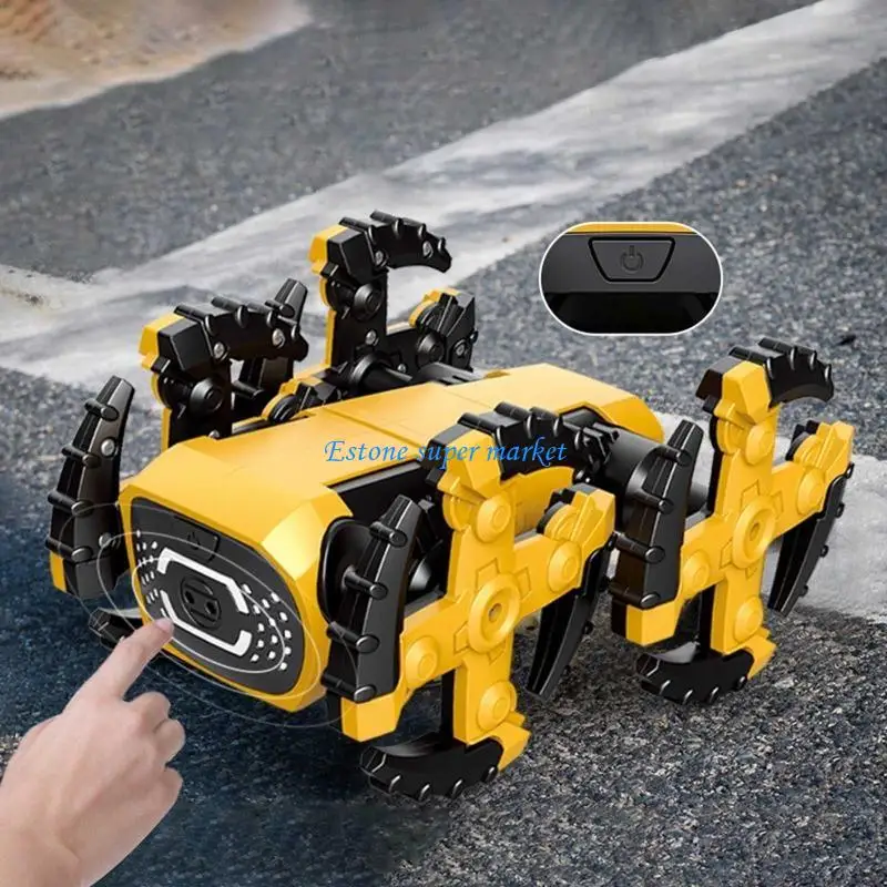 090B Assembly STEM Dog Robot Electric Pets Toy Gesture Sensing Obstacle Avoidance Dog for Kid Birthday Christmas Gift
