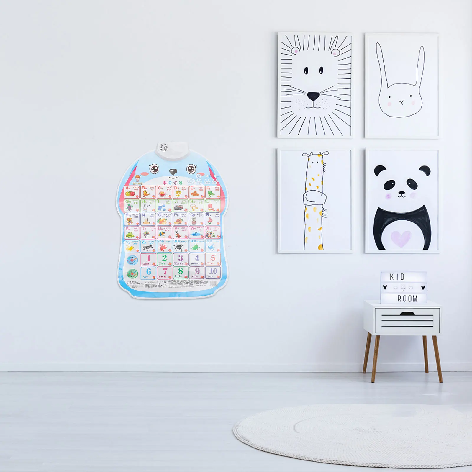 

1Pcs English Alphabet Talking Poster Early Childhood Educational Interactive Audio Chart Kids Wall Learning Toddler Poster