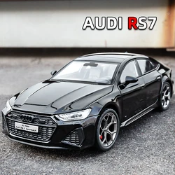1:24 AUDI RS7 Sportback Supercar Alloy Car Model Sound and Light Children's Toy Collectibles Birthday gift
