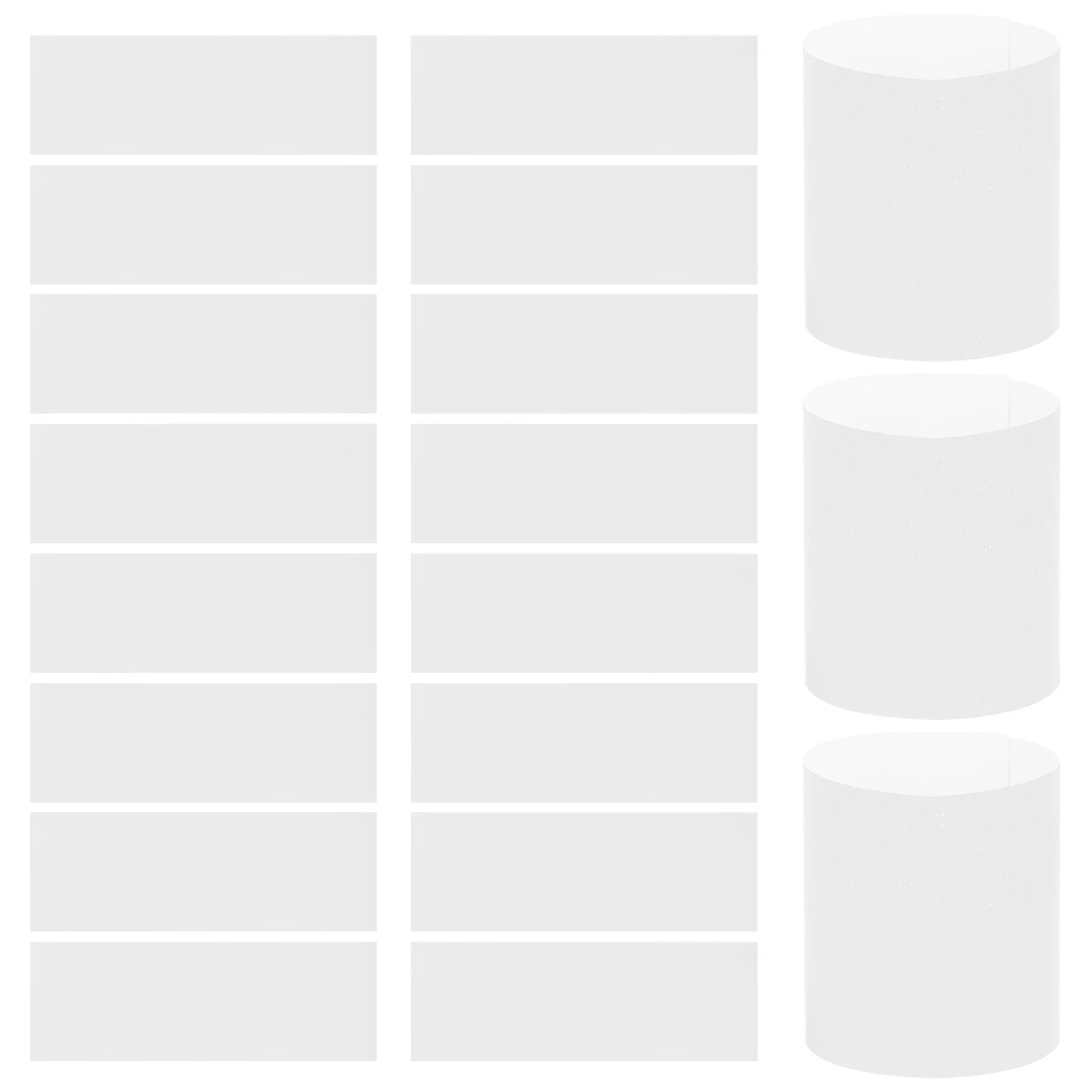 

500Pcs Self Adhesive Paper Napkin Bands Disposable Decorative Wraps for Party Wedding Restaurant Utensil Silverware Holders