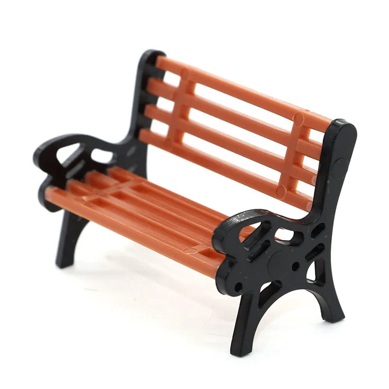 AS96-30Pcs Model Train HO N O Scale 1:150 Bench Chair Model Settee Street Park Layout Plastic Crafts,Garden/Railway Layout