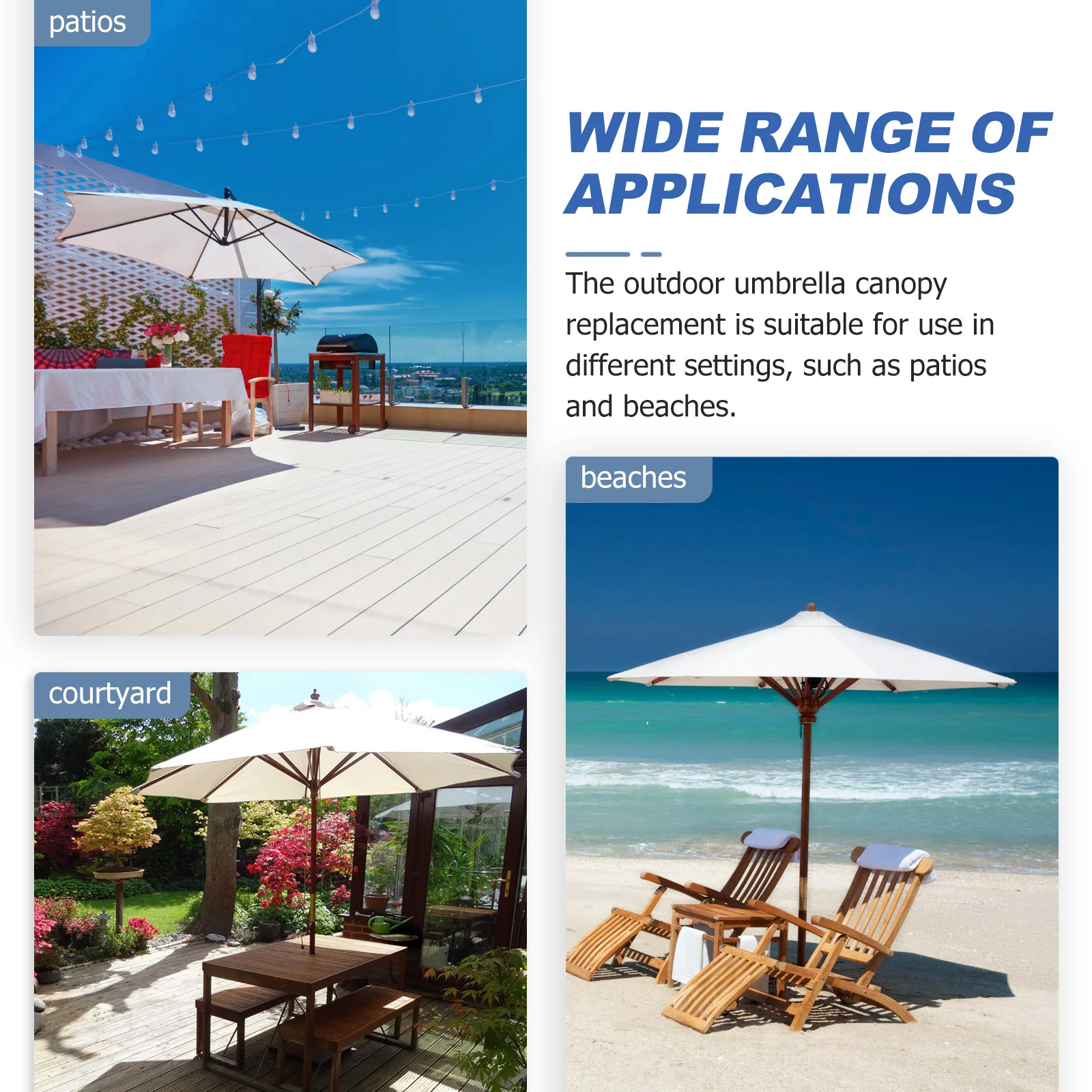 

1Set Umbrella Plug Cover Screw Plastic Patio Beach Umbrella Anchor Stand Replacement Parts Durable Universal Fit