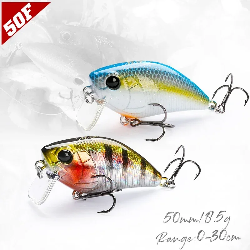 TSURINOYA 50F Crankbait Fishing Lure Magician 50mm 8.5g Shallow Range Floating Crank Artificial Hard Basts Pike Bass Model