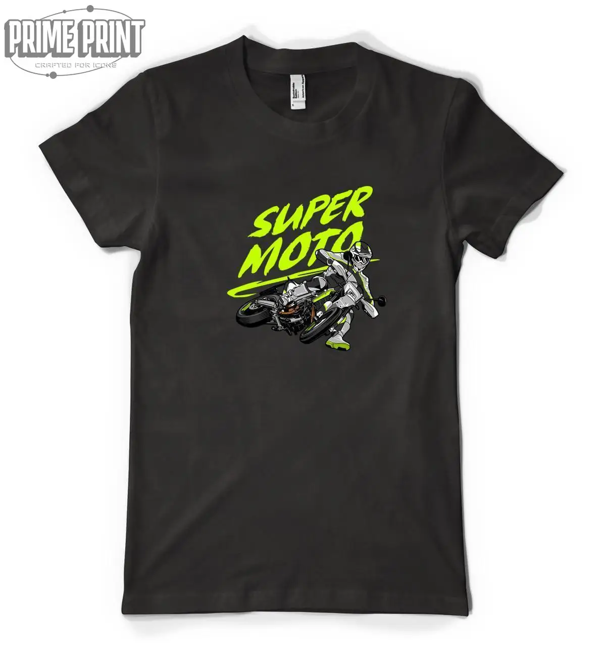 Super Moto Motocross Rider Speedway Motorcycle Personalised Unisex Adult T Shirt