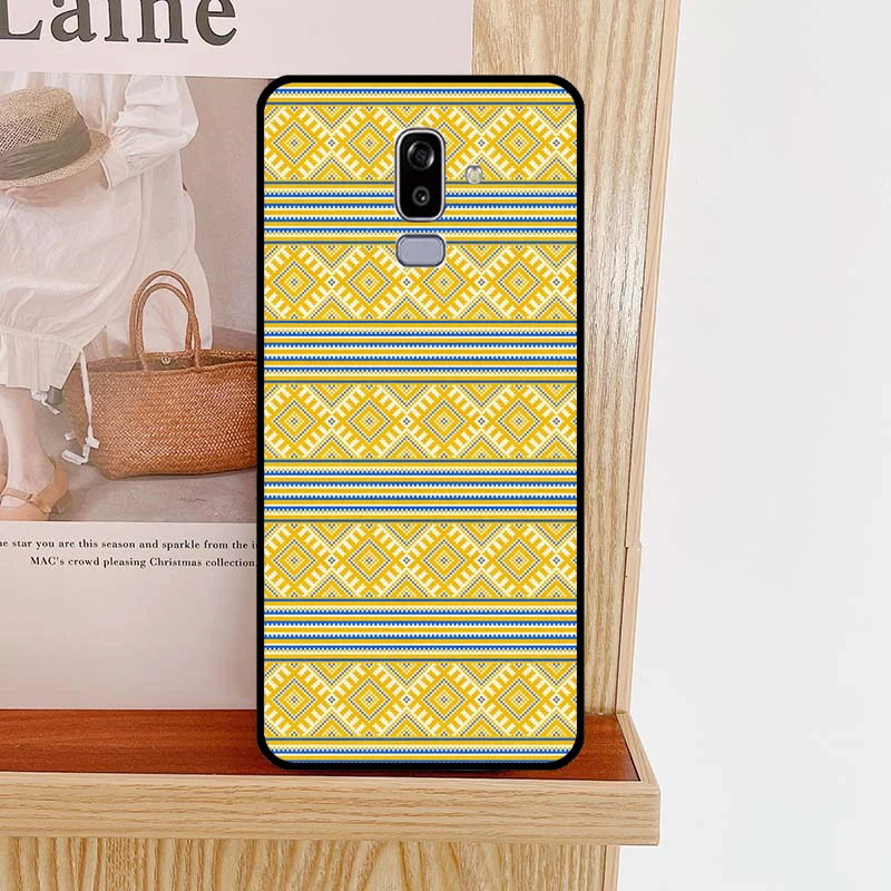 Ukrainian Embroidery Pattern Case Cover For Samsung A6 A7 A8 A9 J8 2018 A3 A5 J1 2016 J3 J5 J7 2017 J6 J4 Plus Case