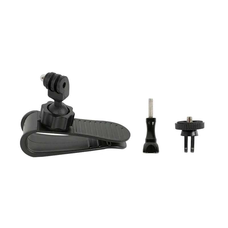 1set Adjustable Sun Visor Holder, Sturdy Clip Mount for Action 5 Pro, D*I Pocket and Inst*360 X Series Cameras