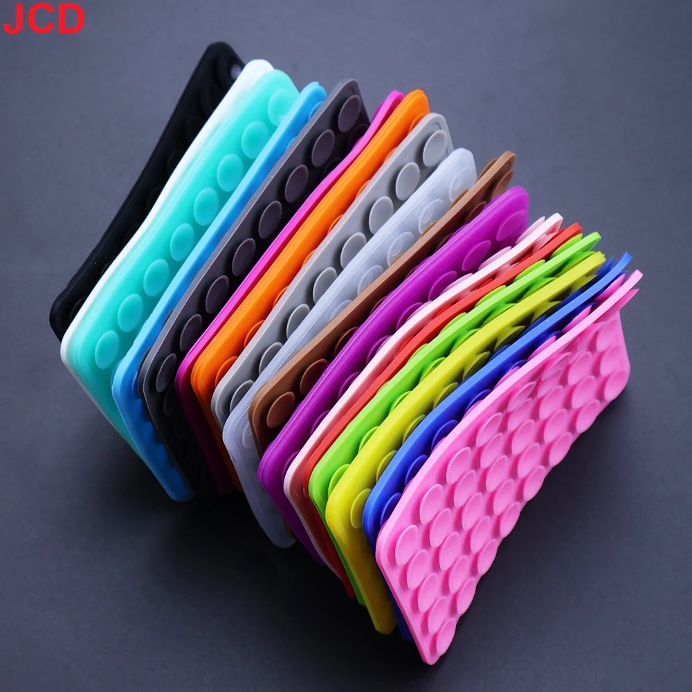 JCD 2pcs 24 알약/40 알약 범용 양면 실리콘 전화 고정 흡입 컵 실리콘 자체 접착 방수 브래킷