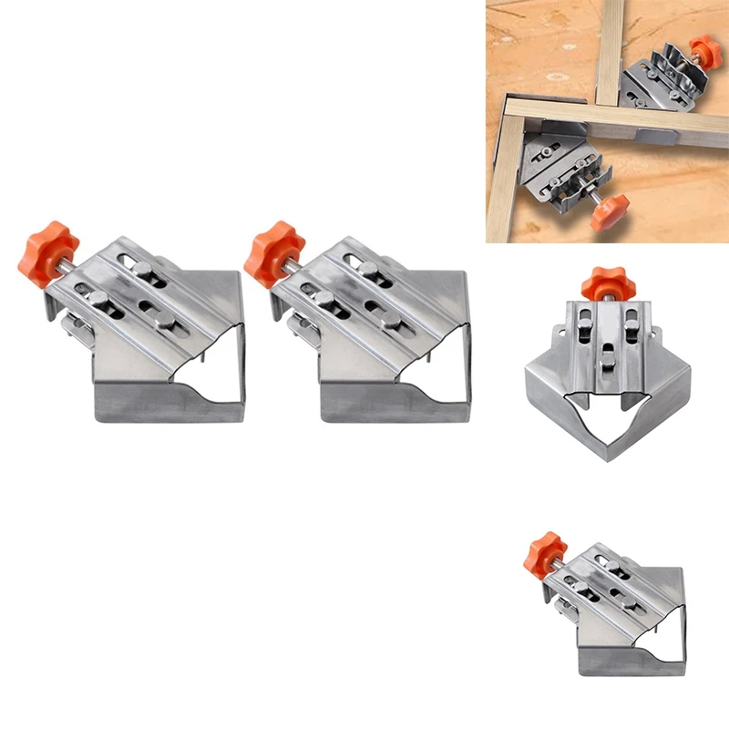 Carpenter Quick Positioning Clamp For Wood Panel Splicing 90 Degree Right Angle Fixing Clip Right Angle Clamp-Closed