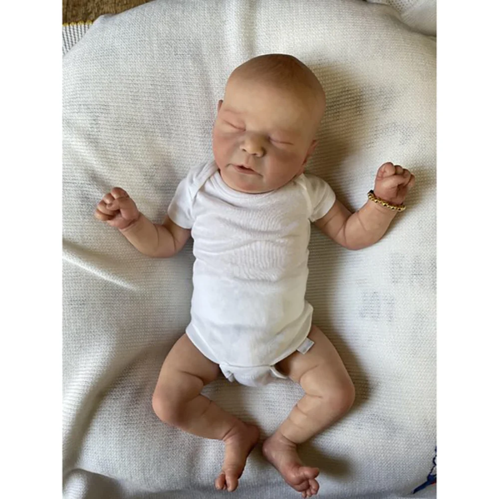 

20inch Reborn Chase Already Finished Painted Bebe Reborn Dolls Handmade Lifelike Baby Dolls 3D Painting Visible Veins Toys