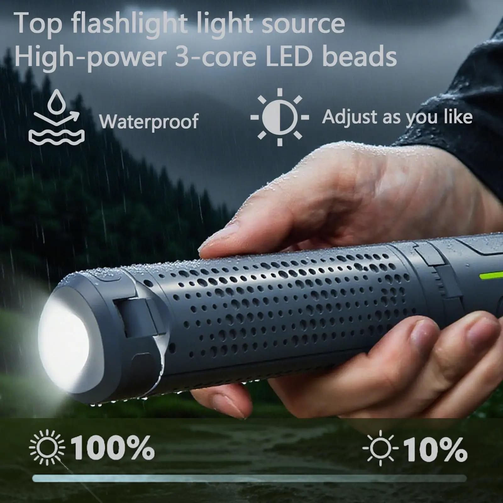 Folding Camping Light Portable Telescopic Lanterns USB Rechargeable 8000mAh Outdoor Waterproof Power Bank Lamp With Triangle Sta image 5