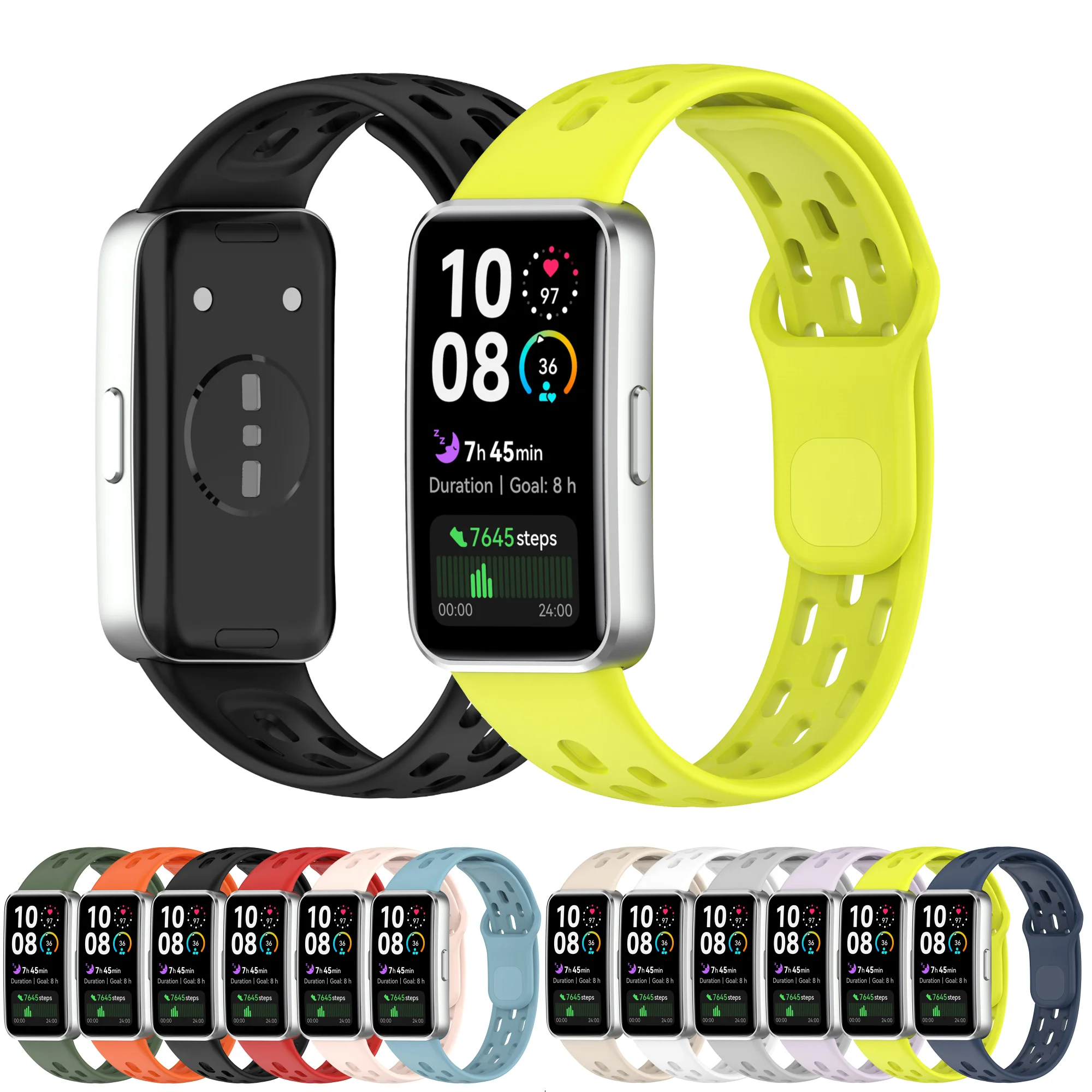 

Silicone Wrist Strap for Huawei Band 8 9 10 Bracelet Wristband Belt