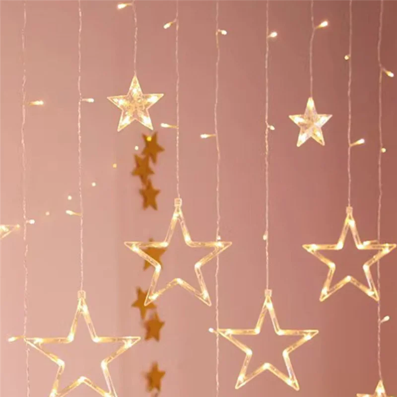 

【Rushed】Christmas Moon Star Window Fairy String Light USB & Battery Powered String Lights For Indoor Window Bedroom