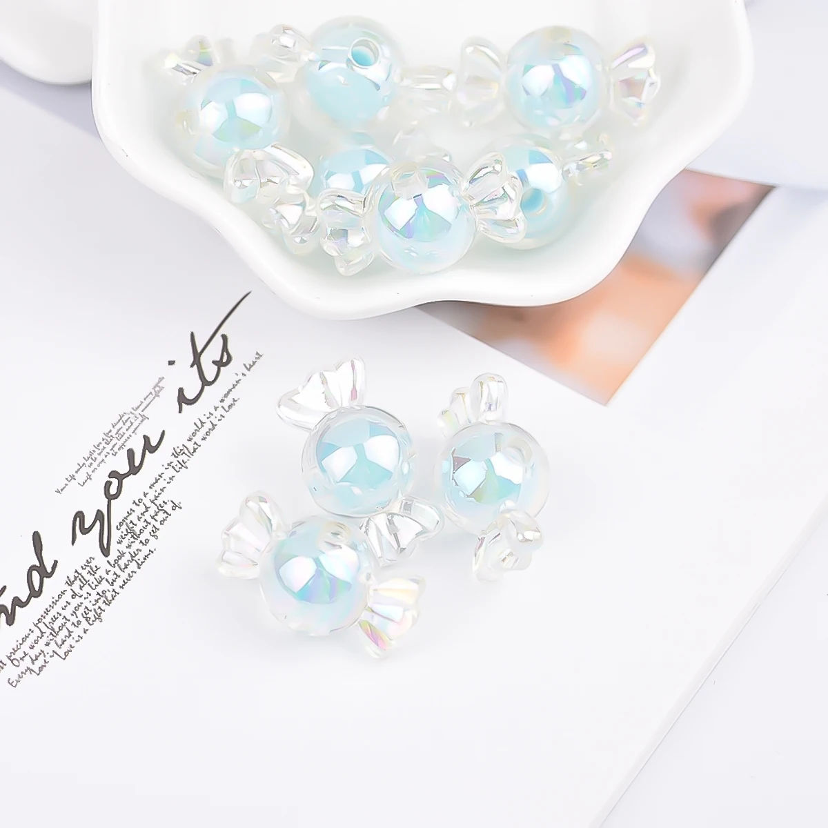 

500G Acrylic Charm DIY Bracelet Accessory Charm Material C y Beads Necklace Accessory Pentagram naments Craft Project