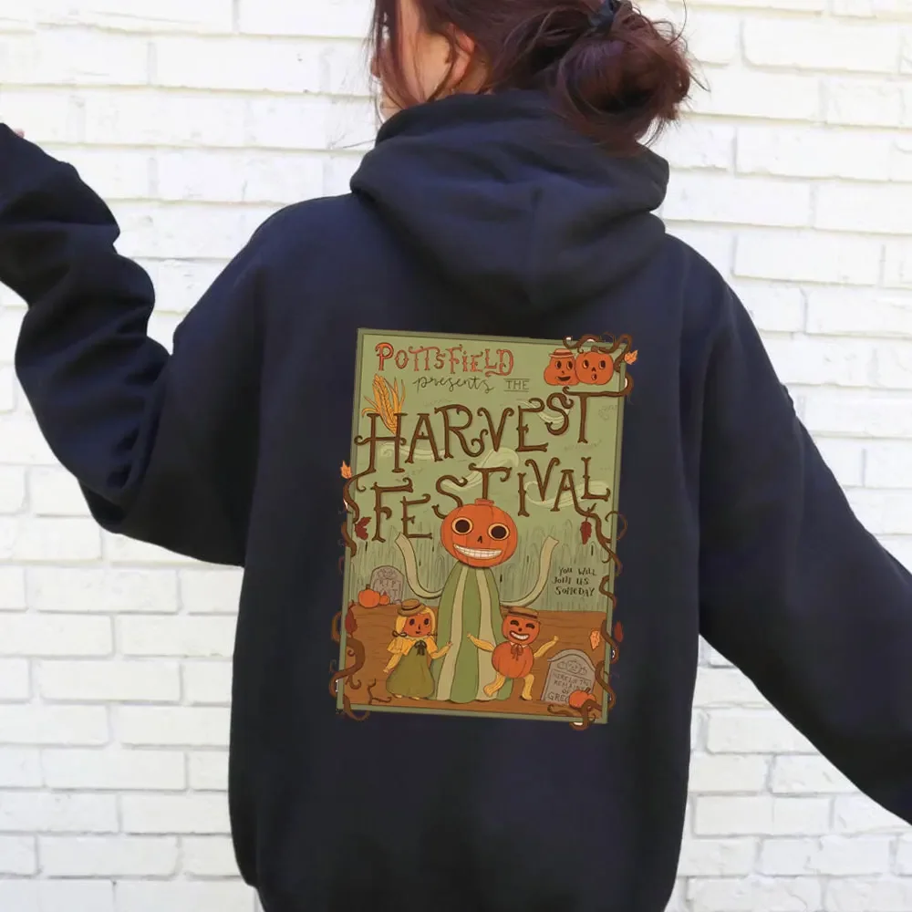 New in Hoodies & Sweatshirts Pottsfield Harvest Festival Print Druckbares Poster Over The Garden Wand Illustration Hoodied Men