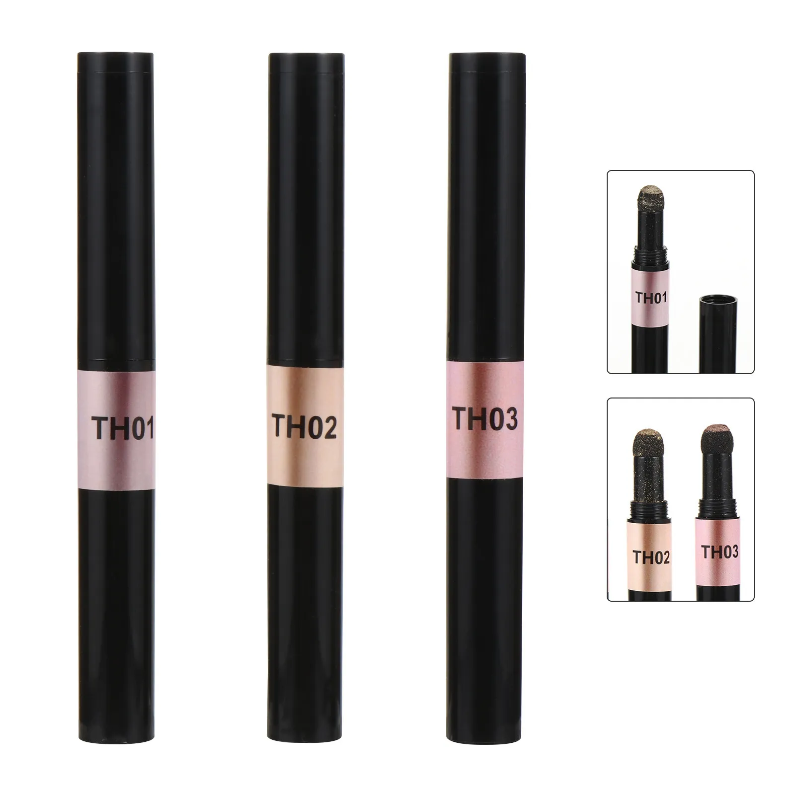 

Набор из 3-х золотых зеркальных пудровых ручек для ногтей с эффектом блеска, для маникюра, DIY, декоративный аксессуар