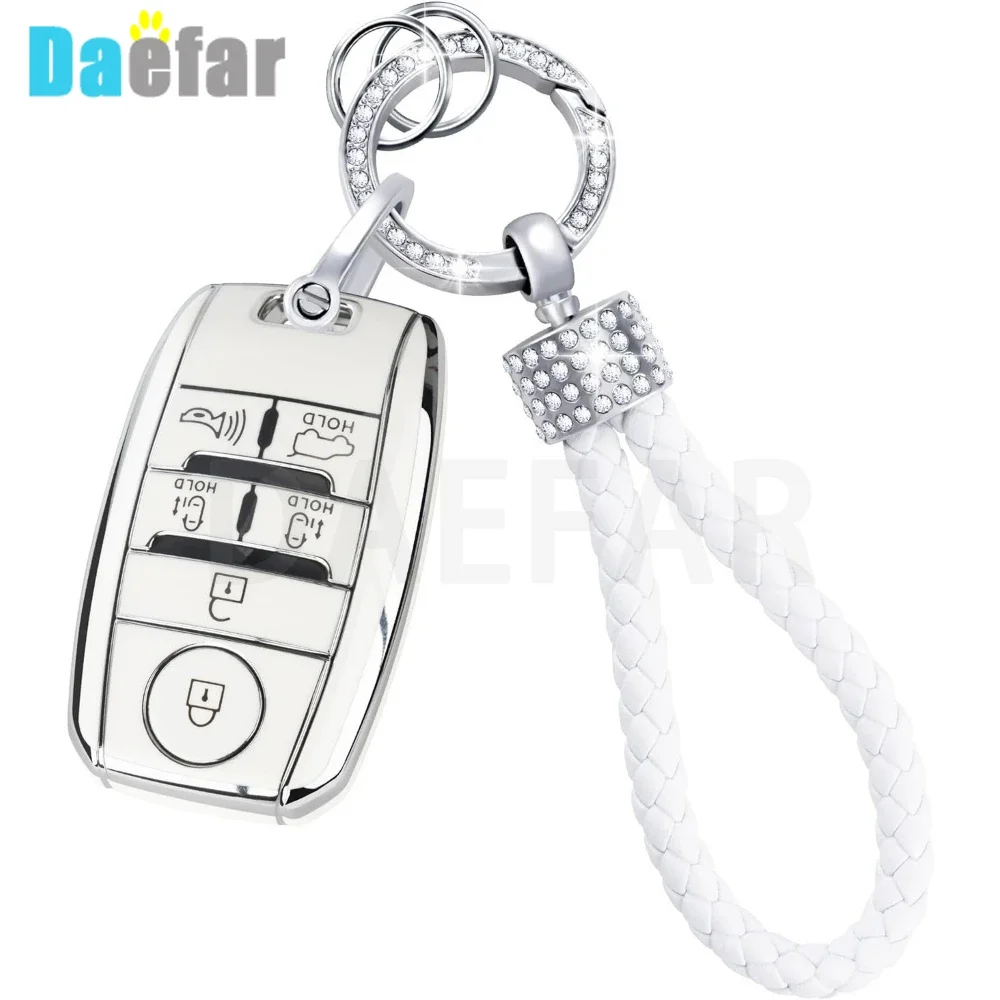 

5 6 Buttons Shell Fob Key Case Protection Skin for KIA Sedona Grand Carnival Sorento Remote Control TPU Car Key Cover Holder
