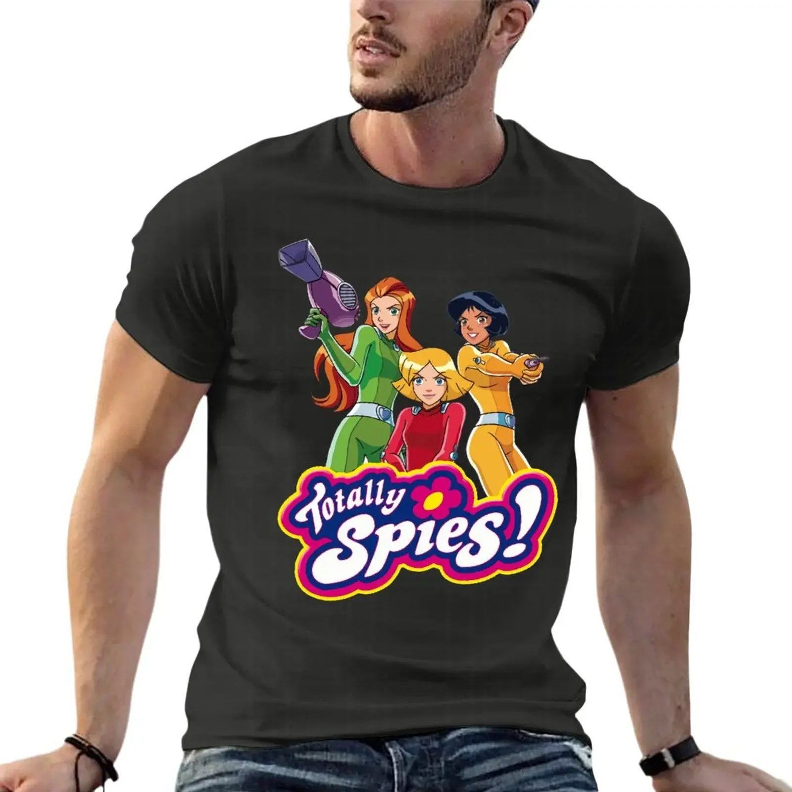 Total Spione übergroße T-Shirt Marke Männer Kleidung 100% Baumwolle Streetwear große Top-T-Shirt