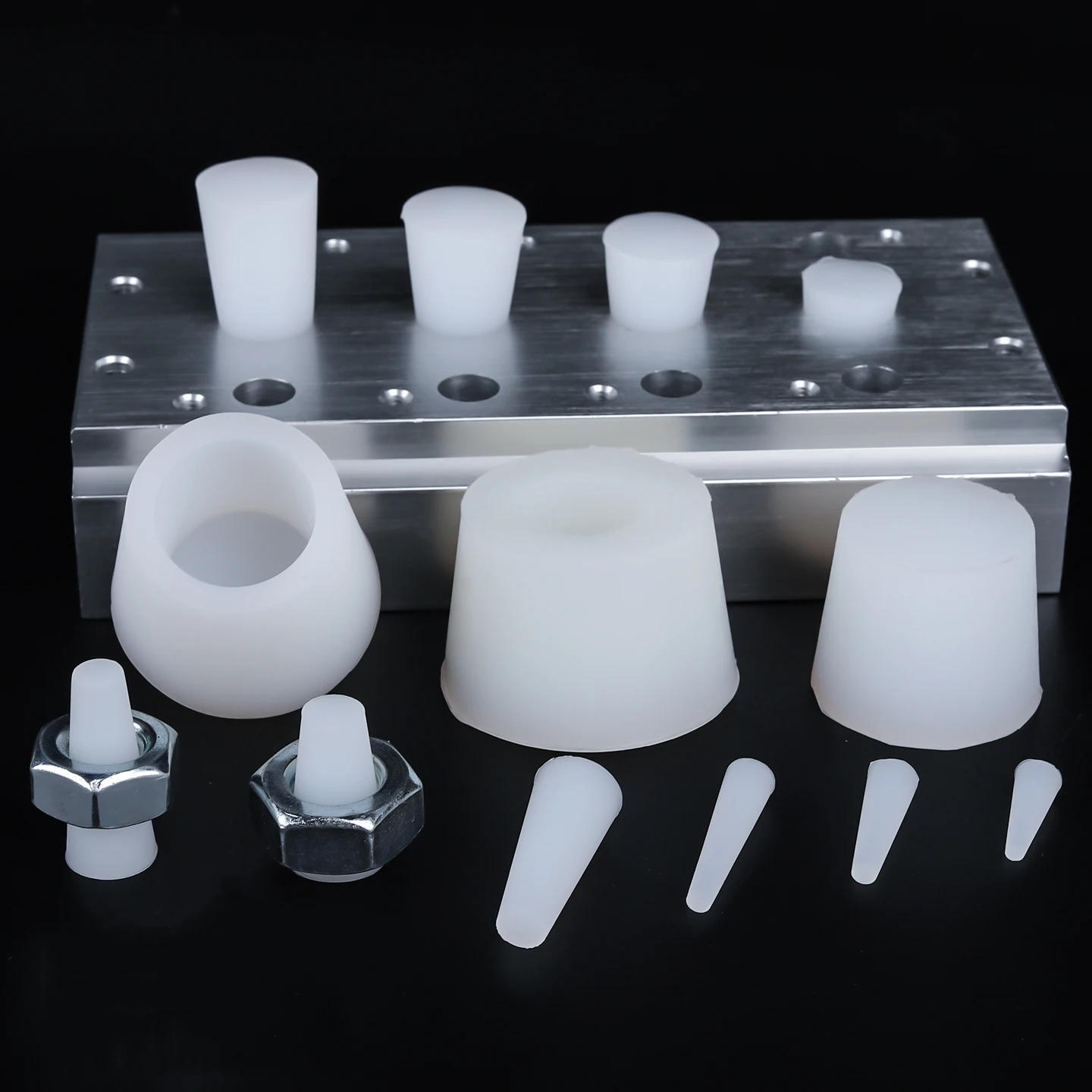 Silicone Conical Thermostability Softness Threaded Hole Plug Paint Sincere Rubber Tube Stopper Low Temperature Resistance Cone