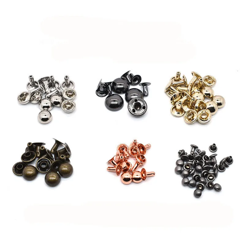 

Metal Dome Cap Rivets Studs Round Rivet for Leather Craft Bag Belt Clothing Garment Shoes Collar Parts Accessories